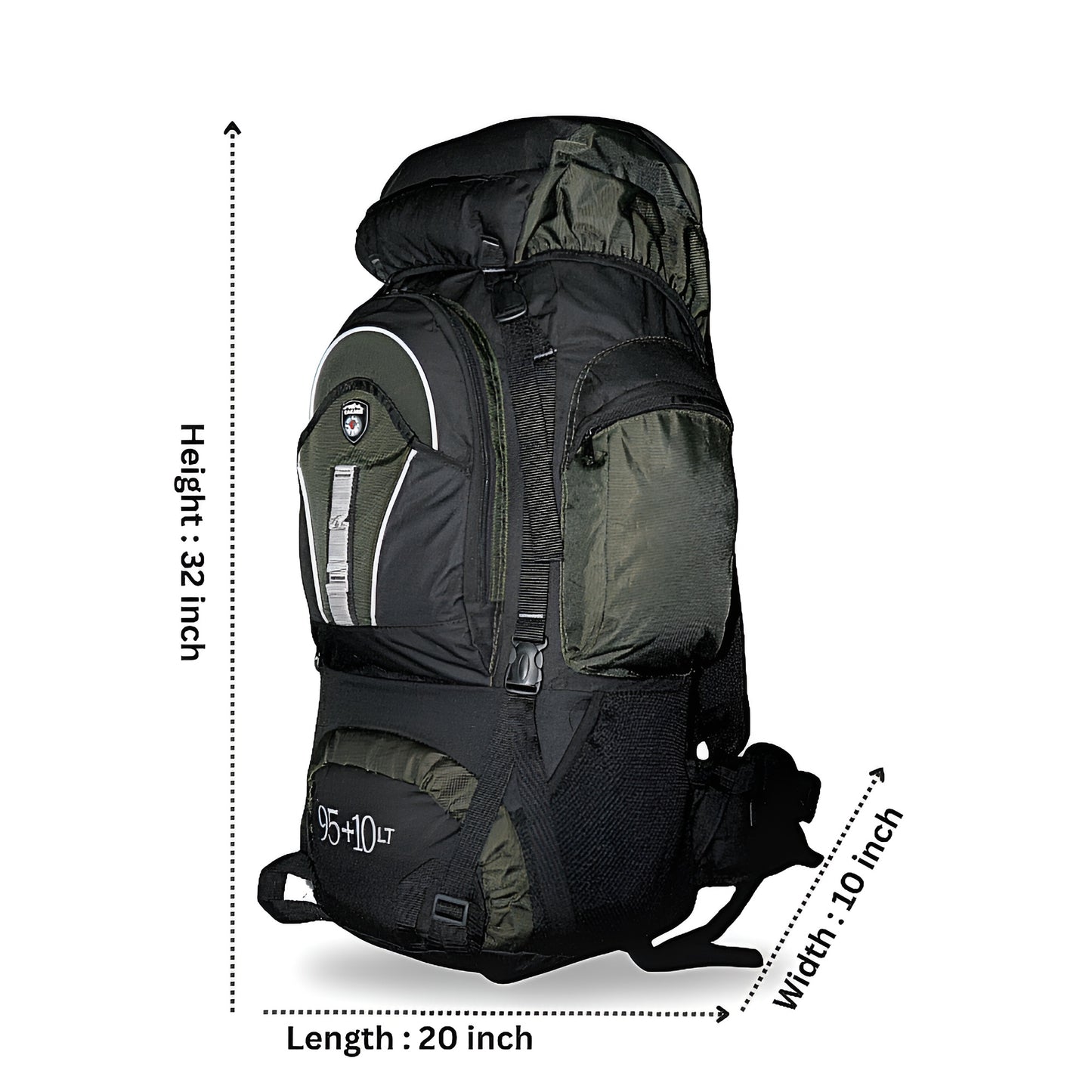 Cakard Professional Mountaineering Backpack – 65+10L | Waterproof & Durable