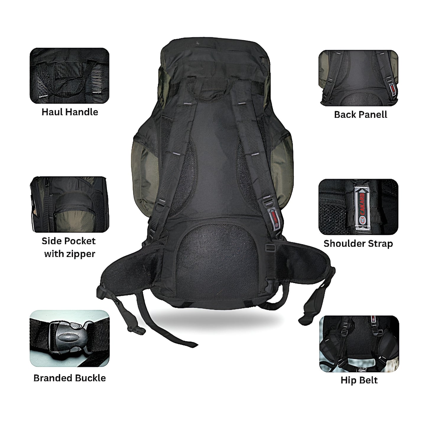 Cakard Professional Mountaineering Backpack – 65+10L | Waterproof & Durable