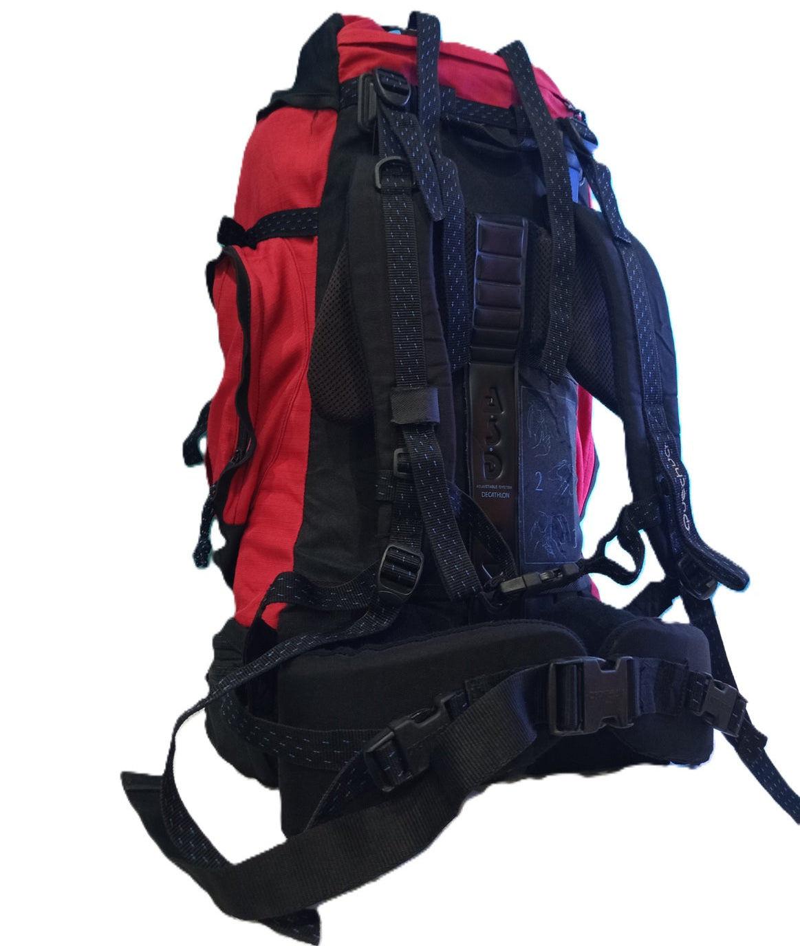 Quechua Forclaz 60L Trekking Backpack – Red/Black
