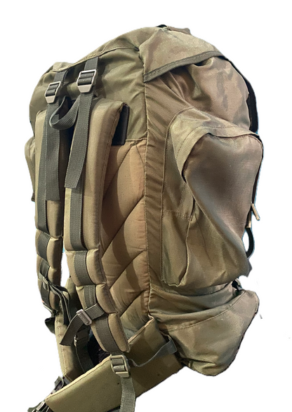 EQUADOR 85L Expedition Backpack – Army Green | Rugged, Spacious & Ready for Adventure