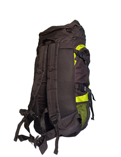 70L Trekking Backpack – Green/Black | Rugged & Spacious