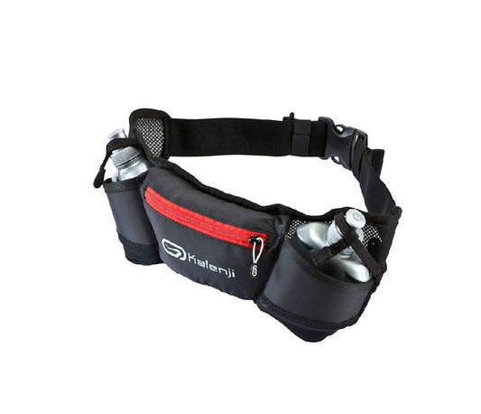 Decathlon Running Hydration Belt – 2x 250ml Bottles + Storage Pocket